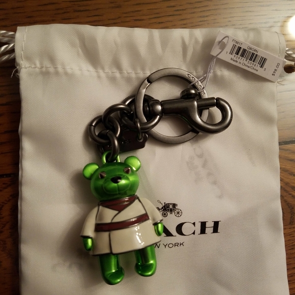 Coach Accessories - New coach Star Wars Yoda bear bag charm key fob